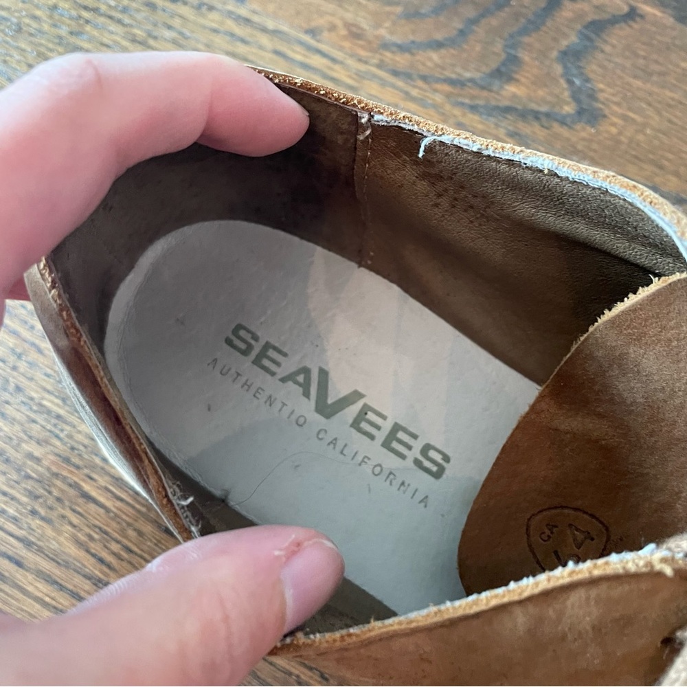 SEAVEES 10/60 Buck Bourbon Brown Antique Suede Derby Shoes - Picture 3 of 11